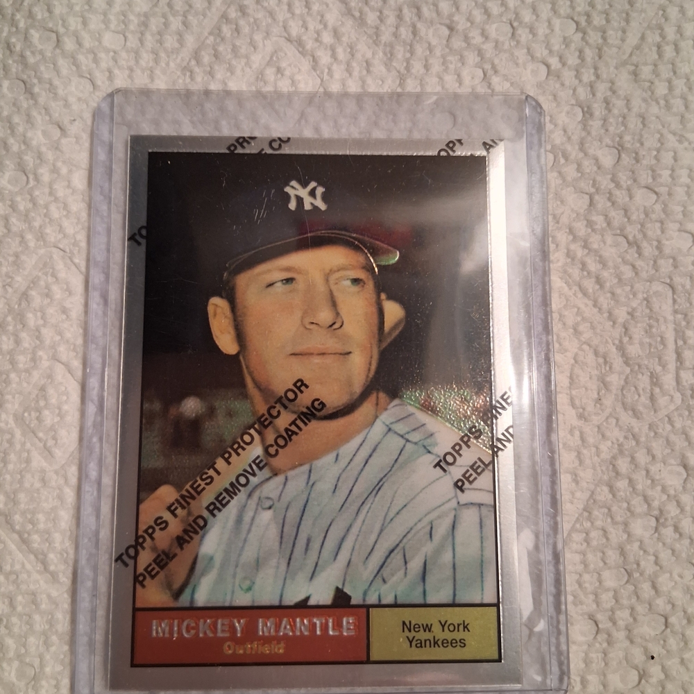 Mickey Mantle New York Yankees Baseball Card - Vintage Style